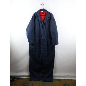 Vtg 60s Big Ben Blue Bell Mens 2XL Faded Quilted Insulated Coveralls Bibs USA